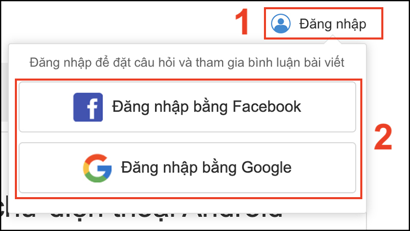 Đăng nhập vào Hỏi Đáp
